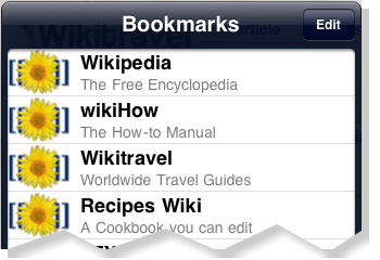 Bookmark Menu